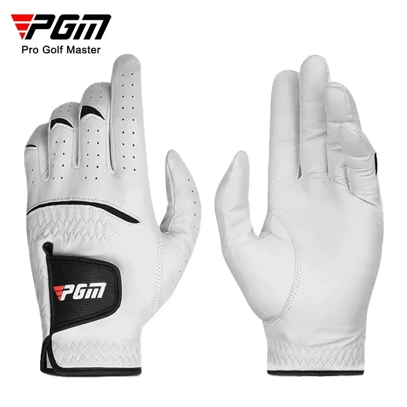 Golf Equipment Cheap - PGM Men Golf Gloves Kid White
