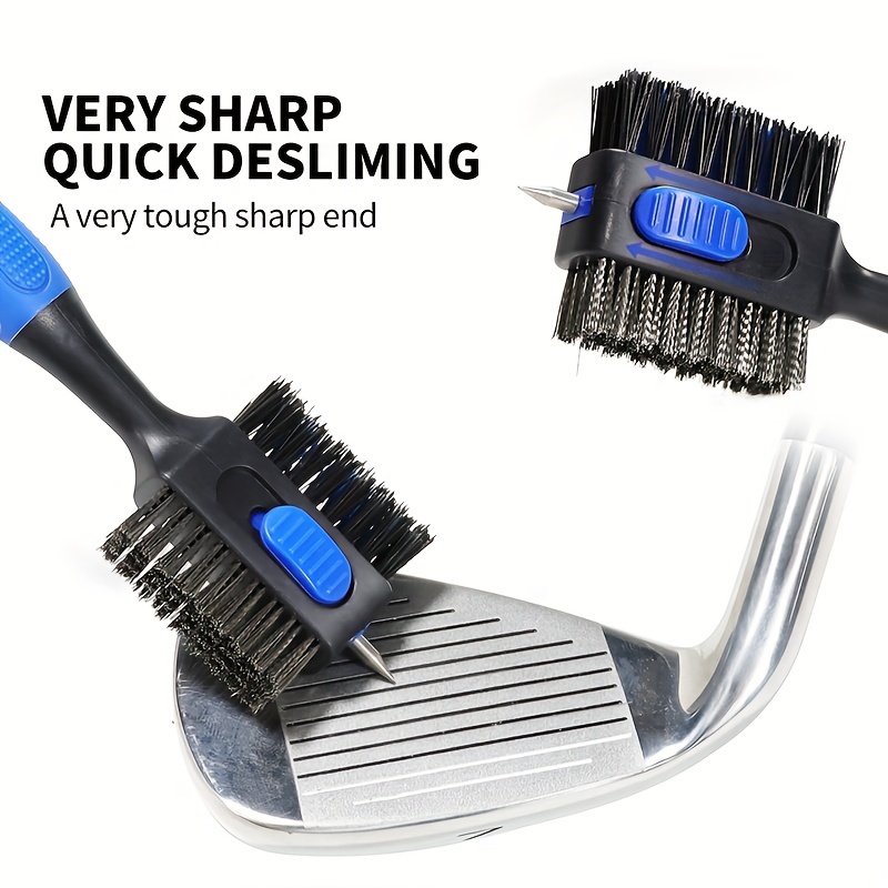 Golf Equipment Cheap - Dual-Sided Golf Club Cleaning Brush Retractable